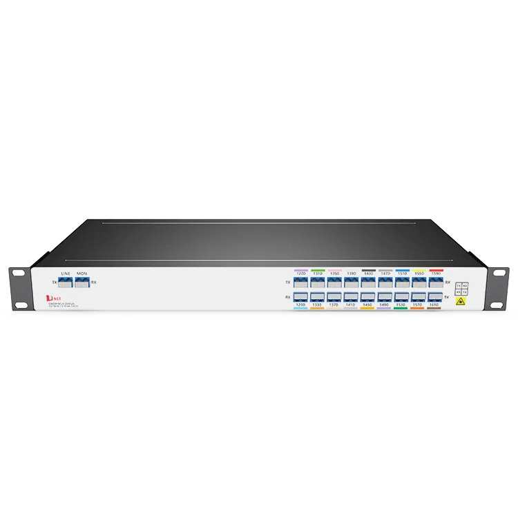 CWDM MUX DEMUX Rack 1U cu fibră duală cu 18 canale